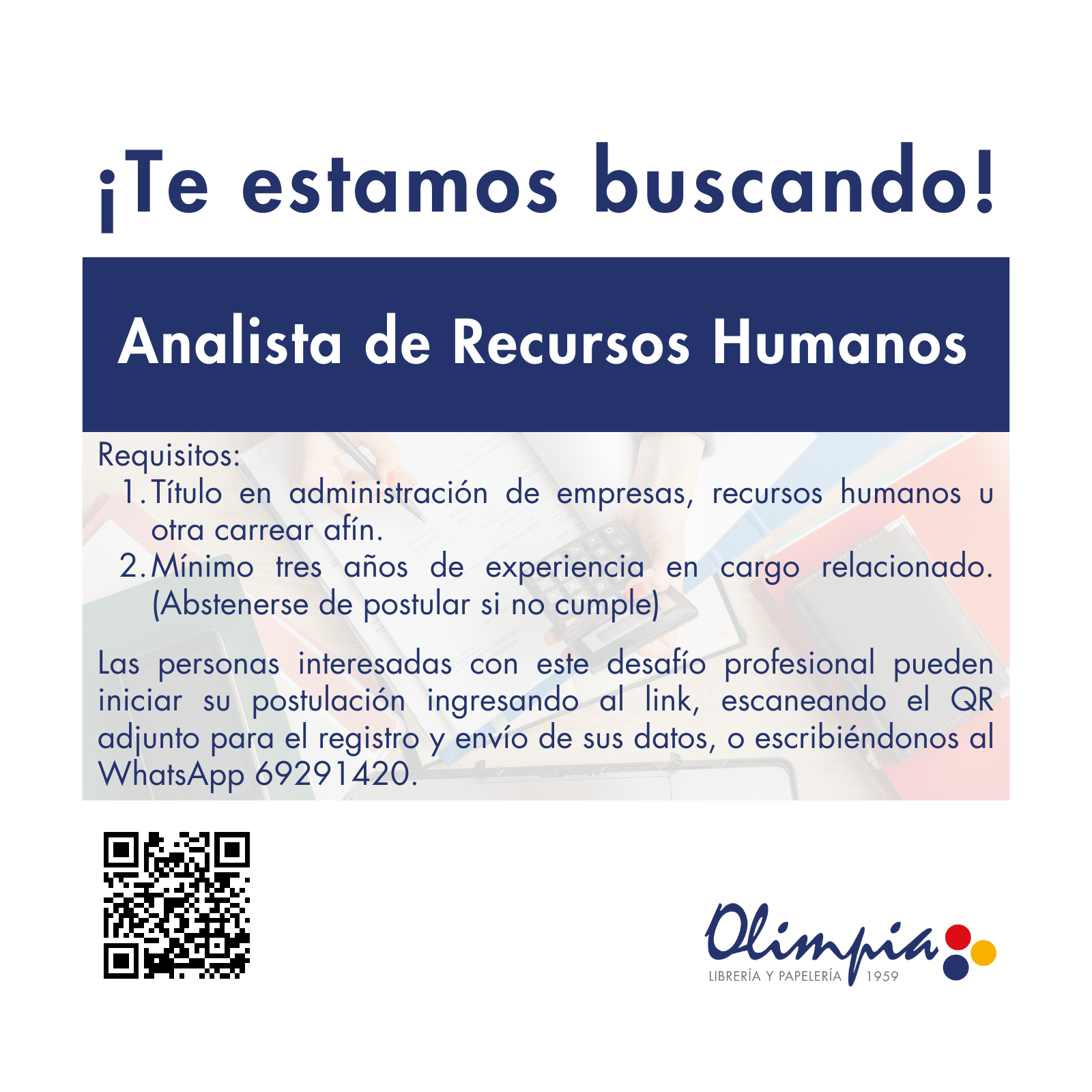 Analista De Recursos Humanos Trabajando Bolivia